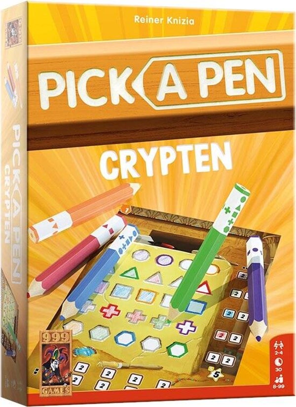 999 Games Pick a Pen Crypten | Dobbelspel met Potloden | Familiespel