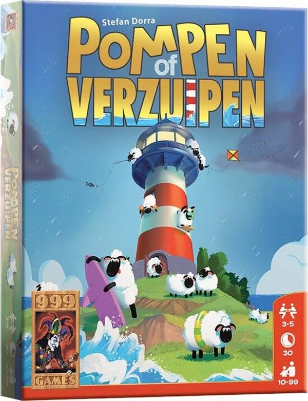 999 Games Pompen of Verzuipen | Kaartspel | Kinderspel | Actiespel