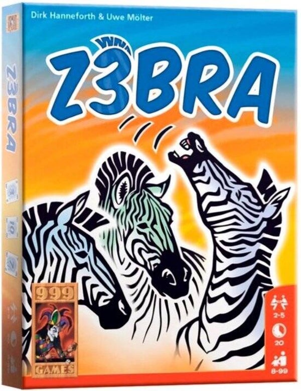 999 Games Z3bra | Kaartspel | Strategisch Gezelschapsspel