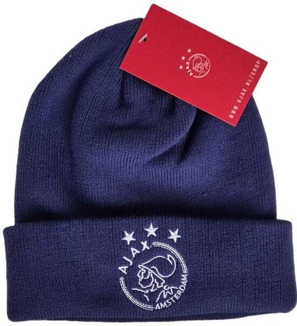 Ajax muts blauw – One size | Muts met Amsterdam logo | Fanaccessoire
