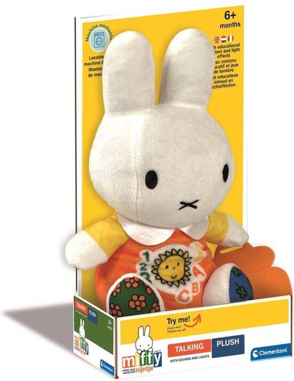 Baby Clementoni Nijntje Pratende Knuffel | Interactief Baby Speelgoed | 6+ Maanden