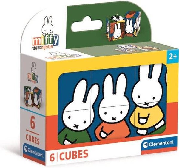 Clementoni Nijntje 6 Blokken Puzzel | 6 Afbeeldingen | Vanaf 2 Jaar