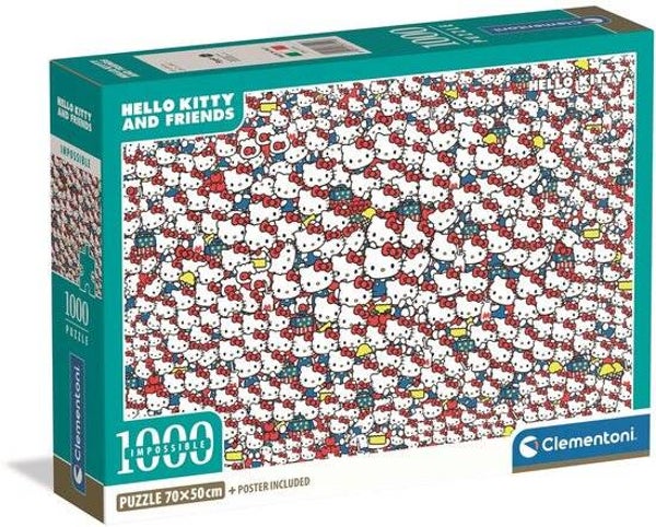 Clementoni Hello Kitty Impossible Puzzel | 1000 Stukjes | Vanaf 12 Jaar