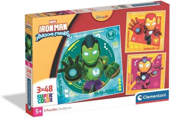 Clementoni Free to Roam Kinderpuzzels | 3x48 Stukjes | Vanaf 4 Jaar