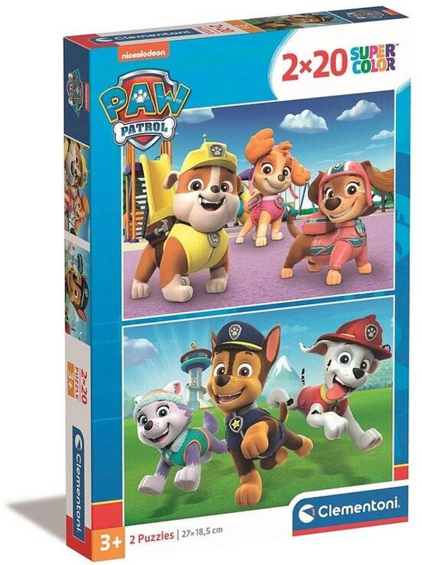 Clementoni PAW Patrol Puzzel | 2 x 20 Stukjes | Kinderpuzzel