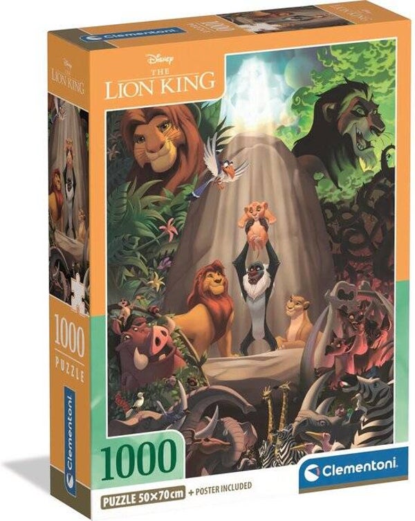 Clementoni The Lion King Puzzel | 1000 Stukjes | Disney Legpuzzel
