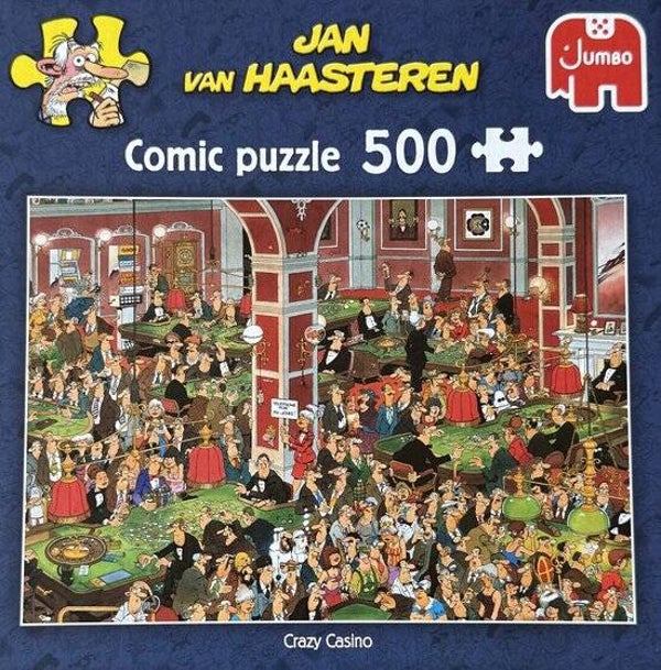 Jan van Haasteren Crazy Casino Comic Puzzle | Jumbo Puzzel 500 Stukjes