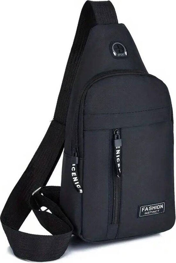 Crossbody Tas Heren | Schoudertas & Sling Bag | Heuptas | Zwart