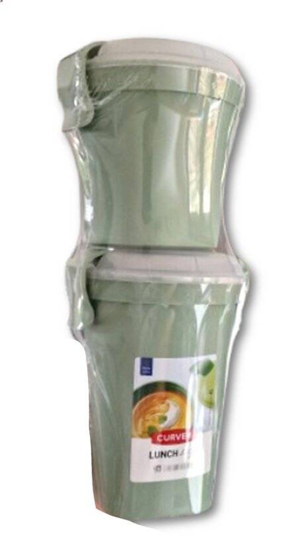 Curver Lunch & Go Food Beker Set Groen | 2 Delig | 0,5L + 1L