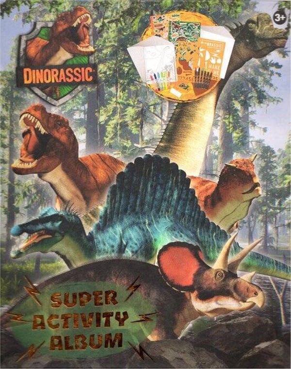 Dinorassic Super Activity Album | Kleurboek & Tekenboek | Vanaf 3 Jaar