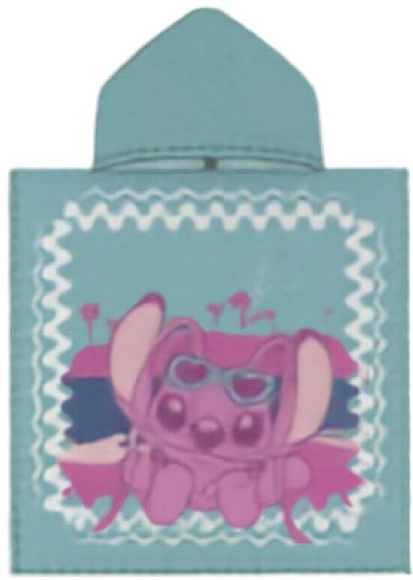 Disney Stitch Badponcho One Size | 60 x 60 cm | Kinder Badponcho