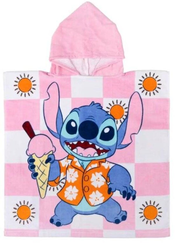 Disney Stitch Strandponcho | 60 x 120 cm | Katoen | Kinder Poncho