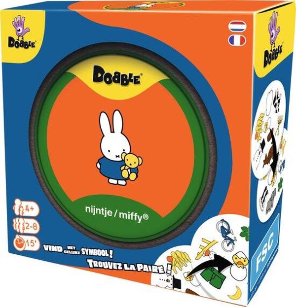Dobble Nijntje/Miffy | Kaartspel | Zoekspel voor Kinderen | Educatief Spel