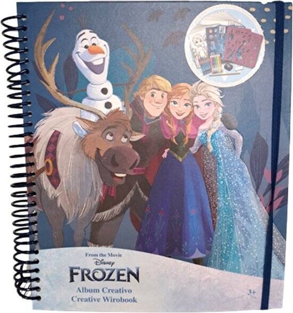 Frozen Creatief Album A4 | Kleurboek met Stickers & Stiften | Knutselboek