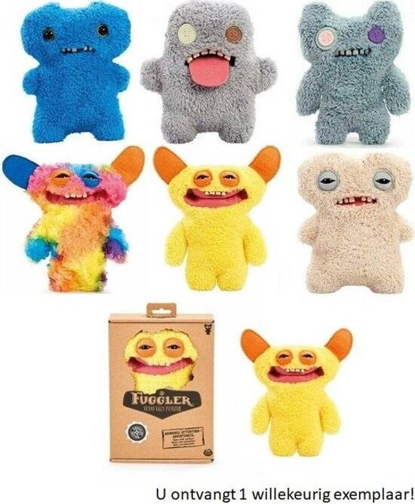 Fuggler Snuggler Funny Ugly Monster Knuffel | 22 cm | Willekeurig Exemplaar