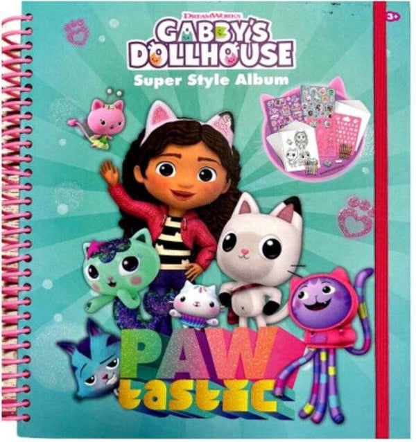 Gabby's Dollhouse Super Style Hobby Album | Plakken, Tekenen & Kleuren | 3+