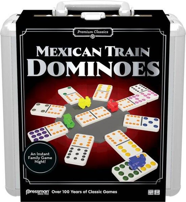 Goliath Mexican Train Domino's in Tin | Reisspel | Domino Spel | 1-8 Spelers