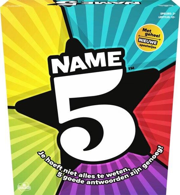 Goliath Name 5 | Bordspel | Gezelschapsspel | Familiespel