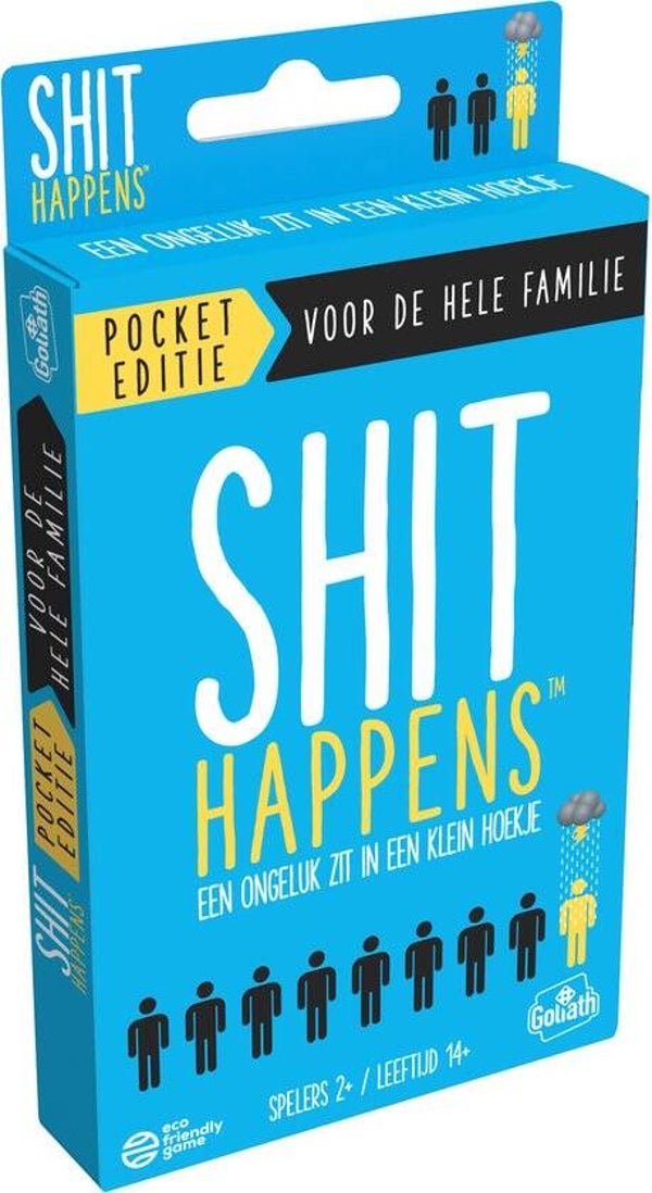 Goliath Shit Happens Familie Editie | Grappig Kaartspel | Familiespel
