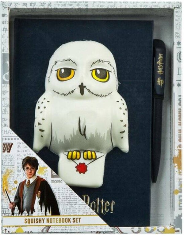 Harry Potter Squishy Notitieboek Hedwig | Inclusief Pen | Gelijnd Schrift