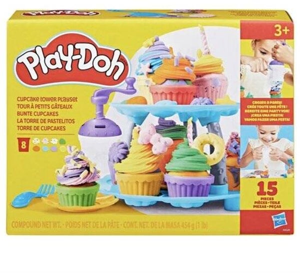 Hasbro Play-Doh Cupcake Tower Playset | 24 Delig | Boetseerklei Set