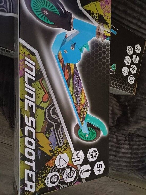 Inline scooter blauw