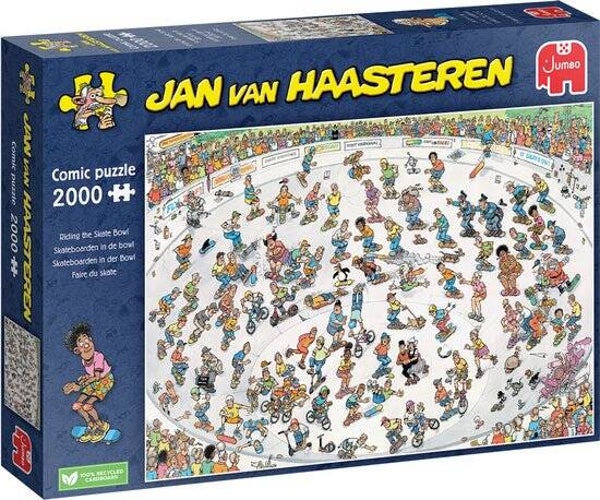 Jan van Haasteren Skateboarden in de Bowl | 2000 Stukjes | Legpuzzel