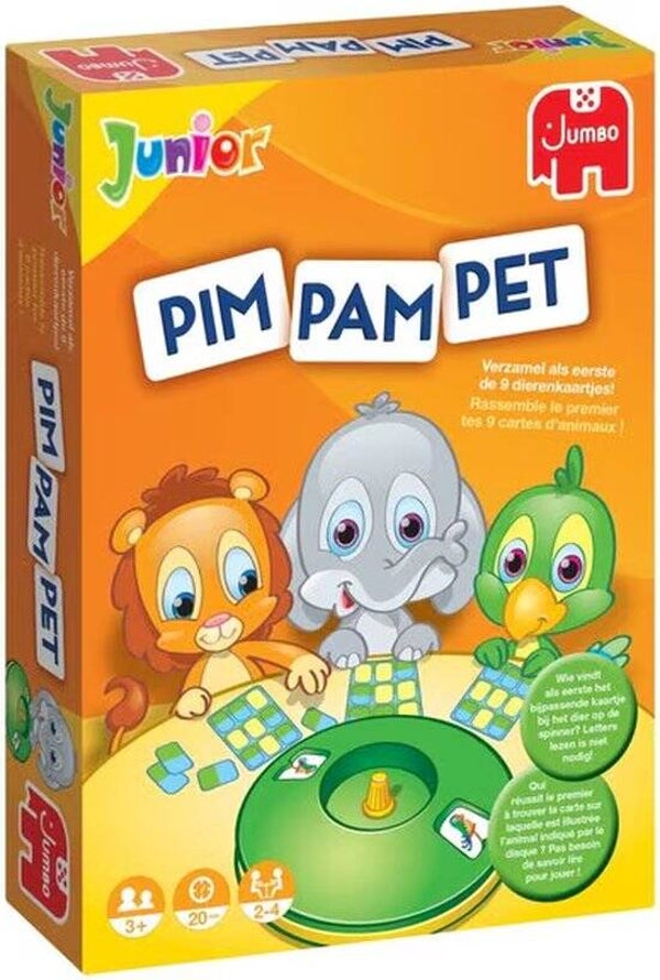 Jumbo Pim Pam Pet Junior | Kinderspel | Educatief Gezelschapsspel
