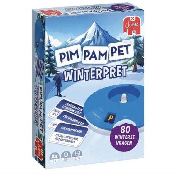 Jumbo Pim Pam Pet Winterpret | Wintereditie | Gezelschapsspel met 80 vragen