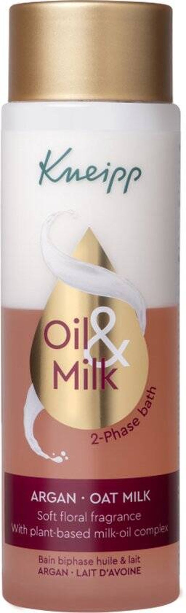 Kneipp 2-Fasen Bad Argan & Oat Milk | 100 ml | Verzorgend Badproduct