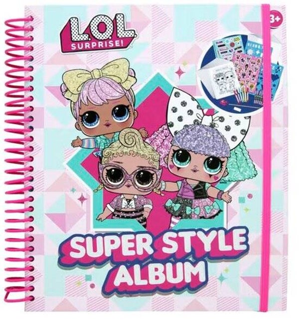L.O.L. Surprise! Super Style Album | Creatief Hobbyalbum | Kleurboek