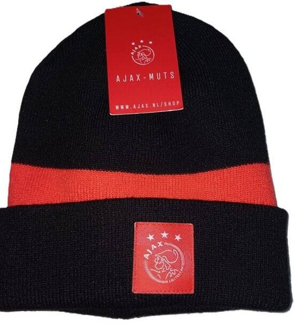 AFC Ajax Muts Zwart/Rood - One Size Supportersmuts