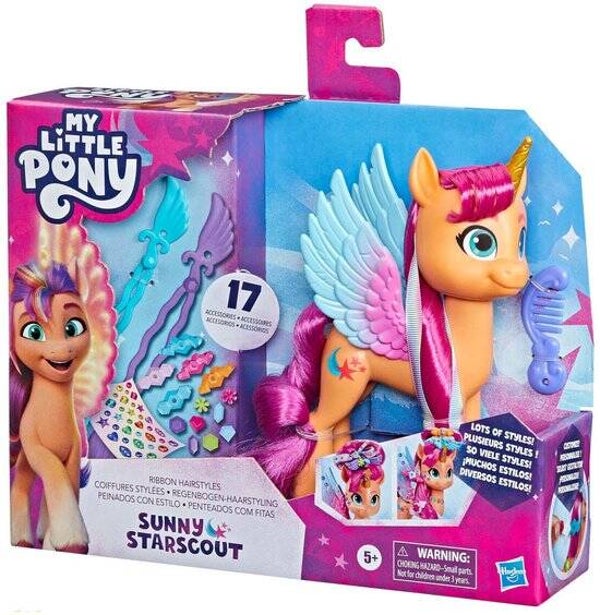 My Little Pony Ribbon Hairstyles Sunny Starscout | Speelfiguur | Pony Speelgoed