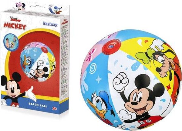 Bestway Mickey Mouse Opblaasbal | Ø 51 cm | Strandbal | Disney