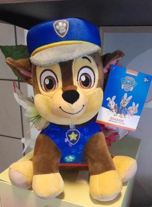 Paw Patrol Knuffel Chase | Zittende Knuffel | Politiehond | Cadeau