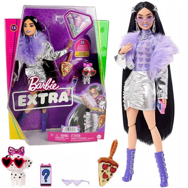 Barbie Extra Lila/Zilveren Outfit | Barbiepop | Modepop