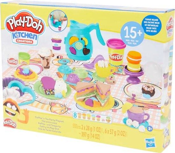Play-Doh Kitchen Creations Koffie- en Theekransjeset | Boetseerklei Speelset | 3+ Jaar
