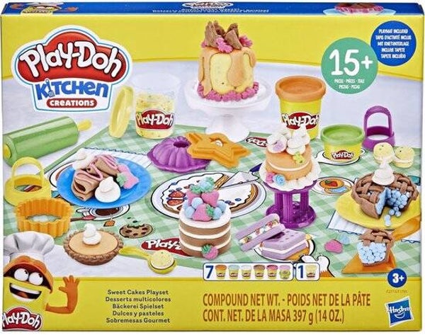 Play-Doh Kitchen Creations Zoete Taarten Speelset | Boetseerklei | 3+