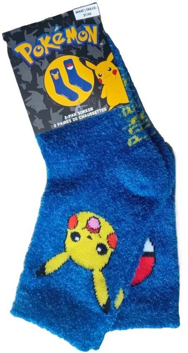 Pokémon 2 Paar Zachte Sokken | Maat 27/30 | 2-Pack Kindersokken