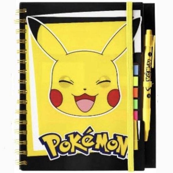 Pokémon Notitieboekje A5 | Met Pen & Plakbriefjes | 80 Pagina's