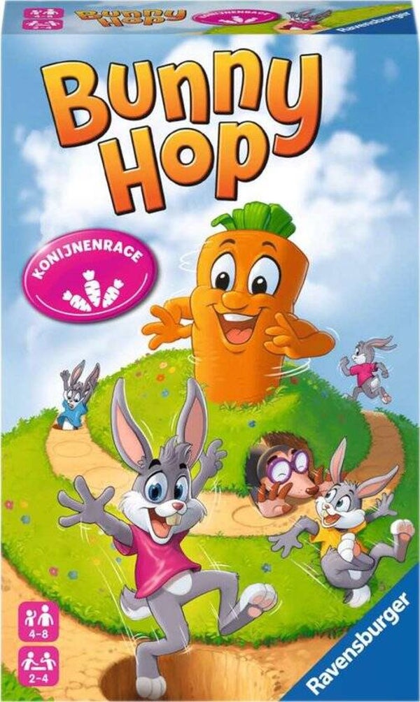 Ravensburger Bunny Hop Pocketspel | Compact Reisspel | Kinderspel