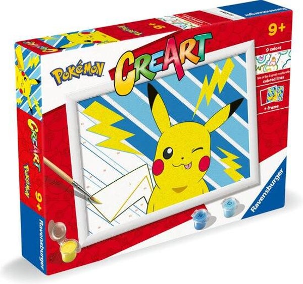 Ravensburger CreArt Pikachu | Schilderen op Nummer | Vanaf 7 Jaar