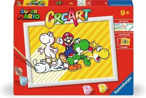 Ravensburger CreArt Super Mario | Schilderen op Nummer | Creatief Knutselpakket
