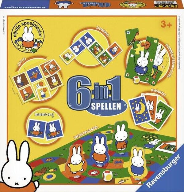 Ravensburger Nijntje 6 in 1 Spellendoos | Kinderspellen | Educatief Spel