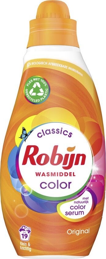 Robijn Klein & Krachtig Wasmiddel Color 19 Wasbeurten - 665 ml
