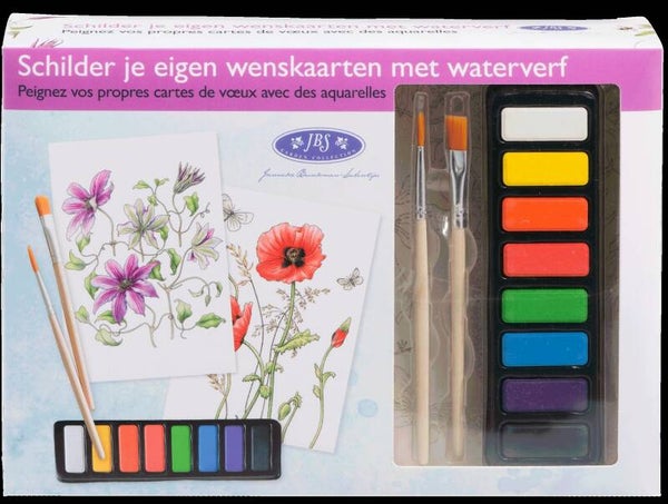 Schilder je eigen wenskaarten met waterverf janneke brinkman