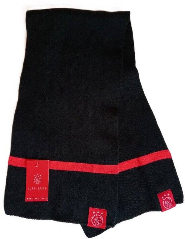 AFC Ajax Amsterdam Sjaal Zwart/Rood - Supporterssjaal
