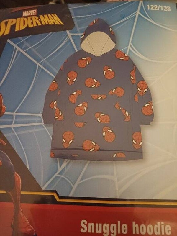 Spiderman snuggle hoodie maat 134/140