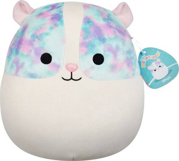 Squishmallows - Rhys - Guinea Pig w/Multicolored Eyepatches 30cm pluche