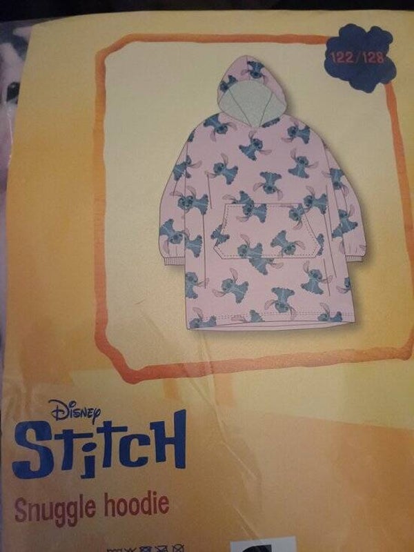 Stitch Snuggle Hoodie Maat 134/140 | Disney | Kinder Hoodie | Lilo & Stitch